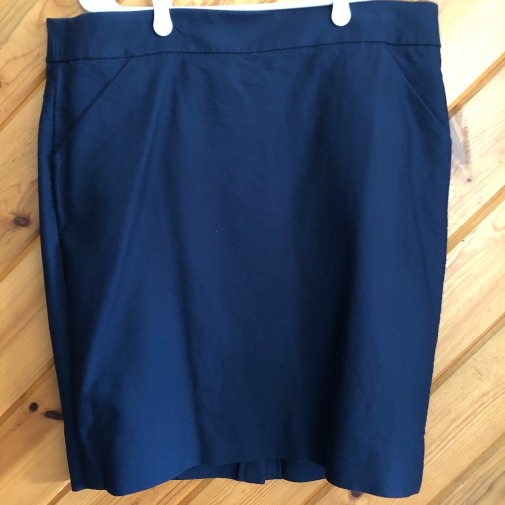 J. Crew Navy Pencil Skirt